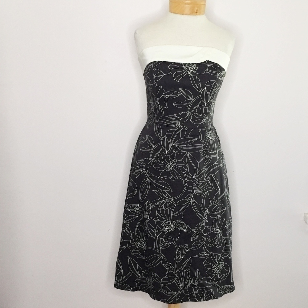 WHITE HOUSE BLACK MARKET | black & white dress